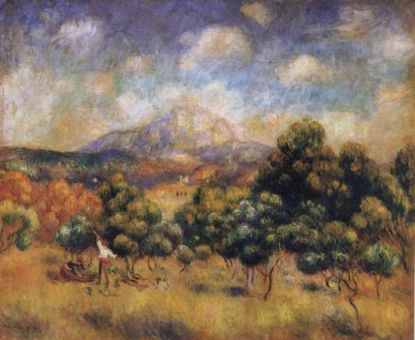 Paul Cezanne Mount Sainte-Victoire Spain oil painting art